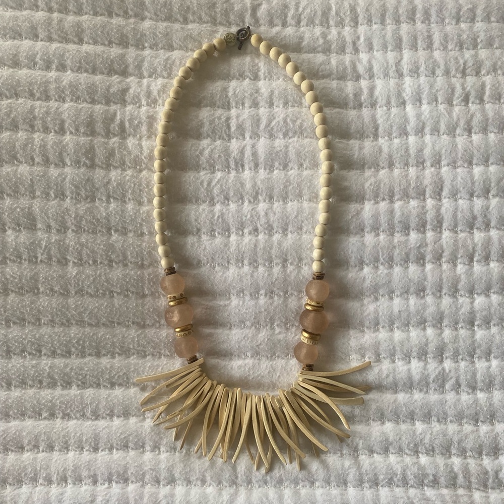 Anchor Beads antler necklace